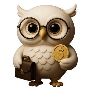A blue owl grips a wrench, representing B2B organisations operating in trade, industrial, and mechanical services. It reflects hands-on support, practical tools, and real-world benefits tailored for these industries.