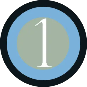 Step 1 icon showing the first stage of how the program works