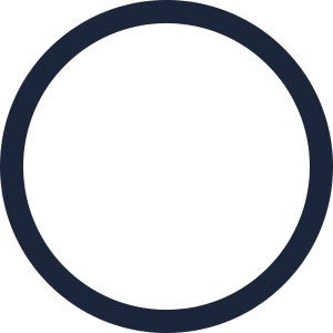 White background with a central dark blue circle
