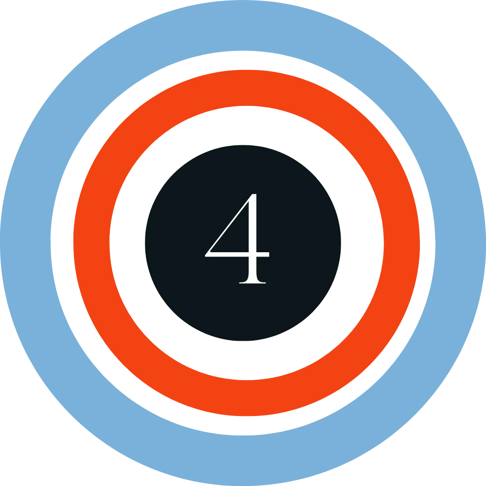 Step 4 icon showing outcomes of a successful benefits program